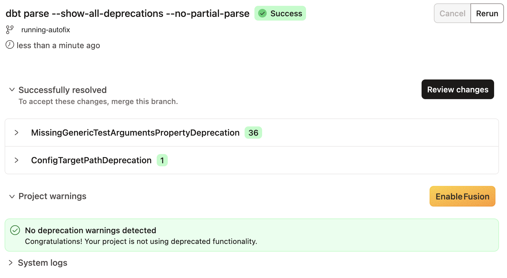 You're now ready to upgrade to Fusion in your development environment! You're now ready to upgrade to Fusion in your development environment!